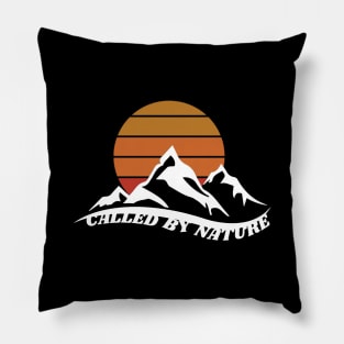 sunset and mountain Pillow