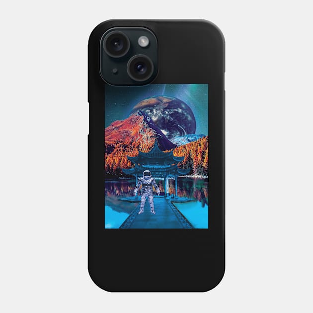 Tokyo Astronout Space Outer Galaxy Phone Case by JeffDesign