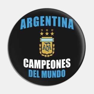 Argentina Champion World Cup 2022 Pin