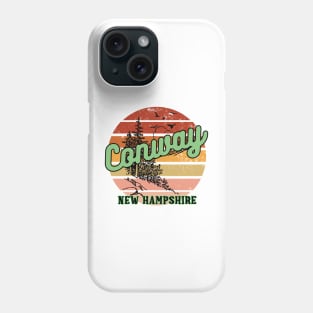 Conway New Hampshire Retro Vintage Sunset Phone Case