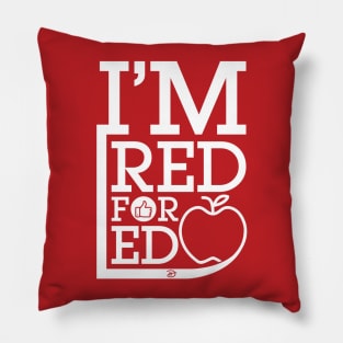 Red For Ed Pillow