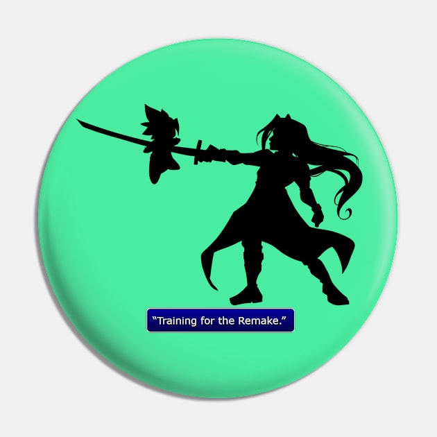 Training for the Remake- Sephiroth Pin by Meekobits