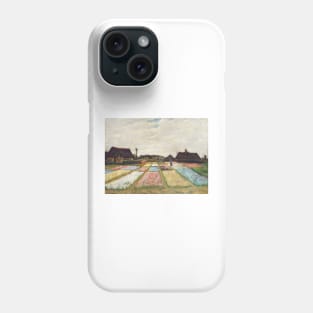 Flower Beds in Holland (1883) by Vincent Van Gogh Phone Case