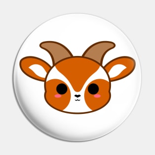 Cute Brown Goat Pin