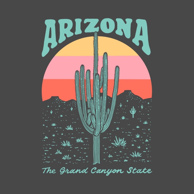 Arizona Saguaro Desert Cactus The Grand Canyon State by lorenklein