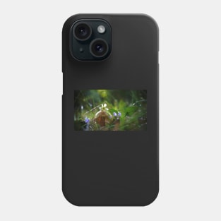 Mushroom and Flowers in the Rain Phone Case