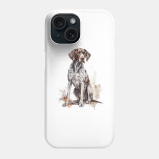 Shorthaired Pointer Watercolor Style Phone Case