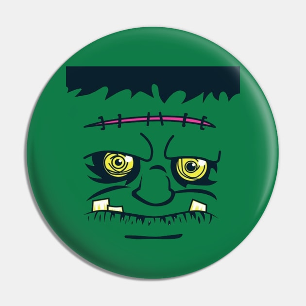 Frankenstein's Monster Halloween Costume Tee shirt Pin by Bunnuku