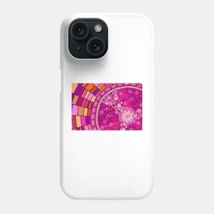 Mandala Web of Life Pink Phone Case