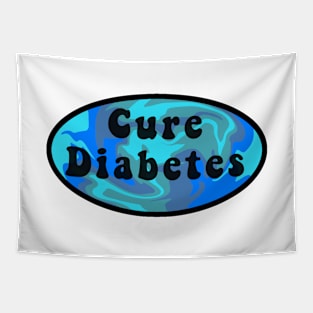 Cure Diabetes Retro Tapestry