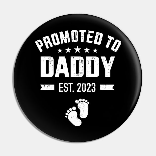 Promoted to new daddy 2023 soon to be dad fathers day Pin by Designzz