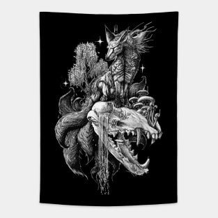 Fox Skull Tapestry