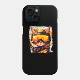 Cool Cat - A Cat In A Ski Googles Skiing Skier Phone Case