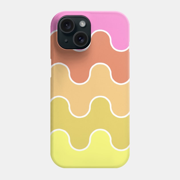 Colored waves Phone Case by BD-art