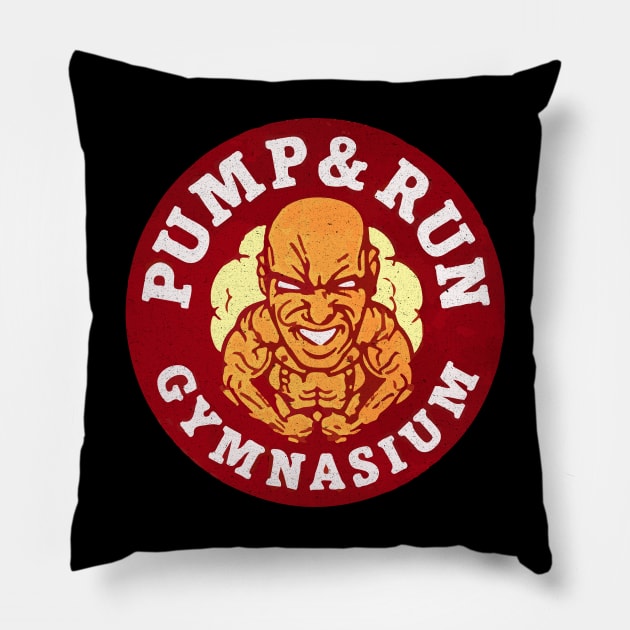 "Pump & Run Gymnasium" - GTA V Print Pillow by DungeonDesigns