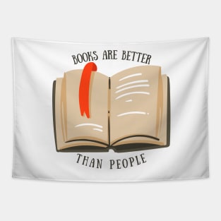 Books are Better than People Tapestry