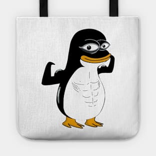 Linux Tux humorous tech-savvy playful meme Tote