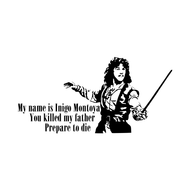 Inigo Montoya You Killed My Father Quote The Princess Bride by Bone Perez