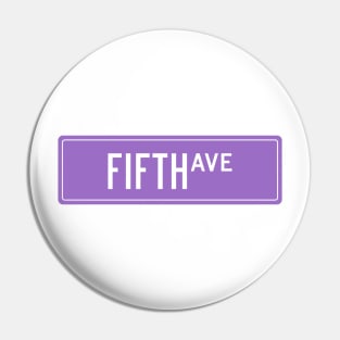 Fifth ave purple Pin