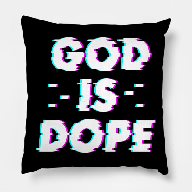 GOD IS DOP , Christian Jesus Faith Believer , optical illusion Pillow by shirts.for.passions