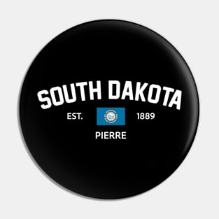 South Dakota Collegiate Preppy Pin