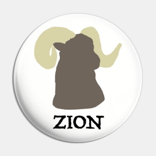 Zion, Big Horn Sheep Pin