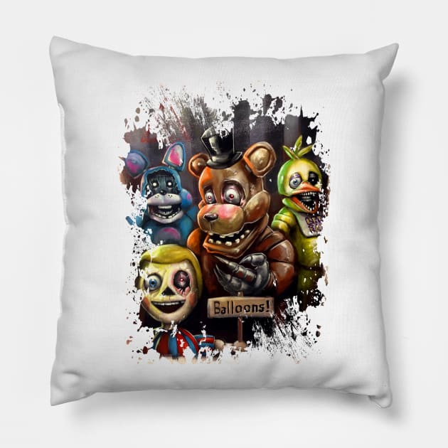 five nights at freddies Pillow by chudd