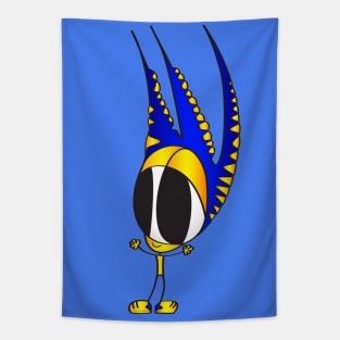 Funny Cartoon Character Tapestry