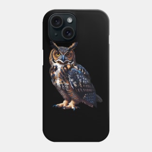 Pixelated Owl Artistry Phone Case