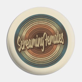 Screaming Females Vintage Vinyl Pin