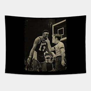 Wilt Chamberlain Protest to Referee Tapestry