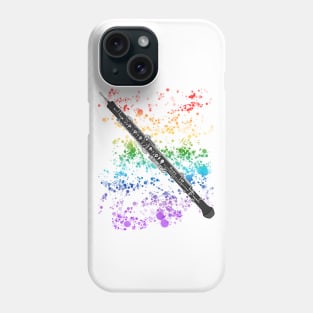 Oboe Rainbow Colours Oboist Woodwind Musician Phone Case