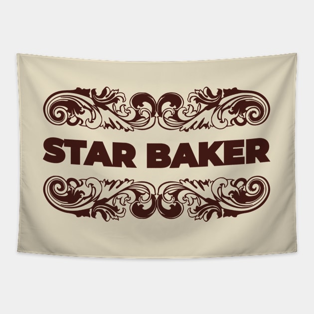 star baker chocolate color Tapestry by shimodesign