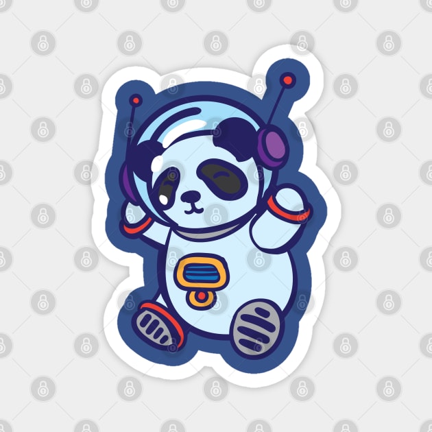 Panda in spacesuit Magnet by holidaystore