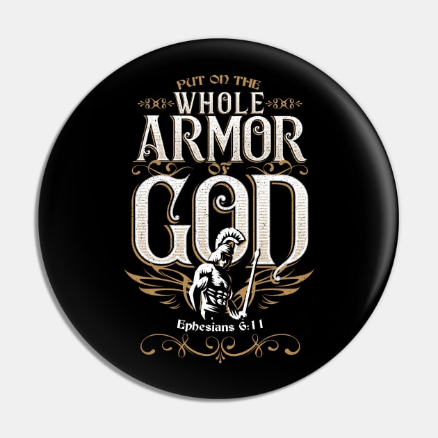 Bible Verse Armor of God Gift for Christian Pin by aneisha