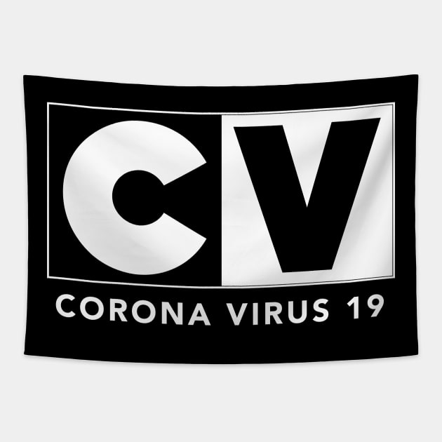 Corona Virus Network Tapestry by Merchsides