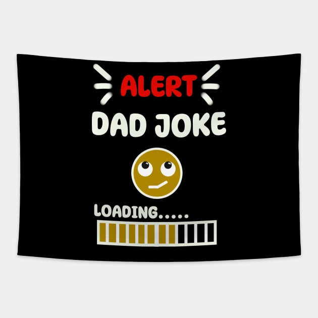 Dad joke loading black Tapestry by Gingerbrunette