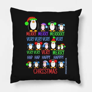 Very, very merry, hap hap happy Christmas Pillow