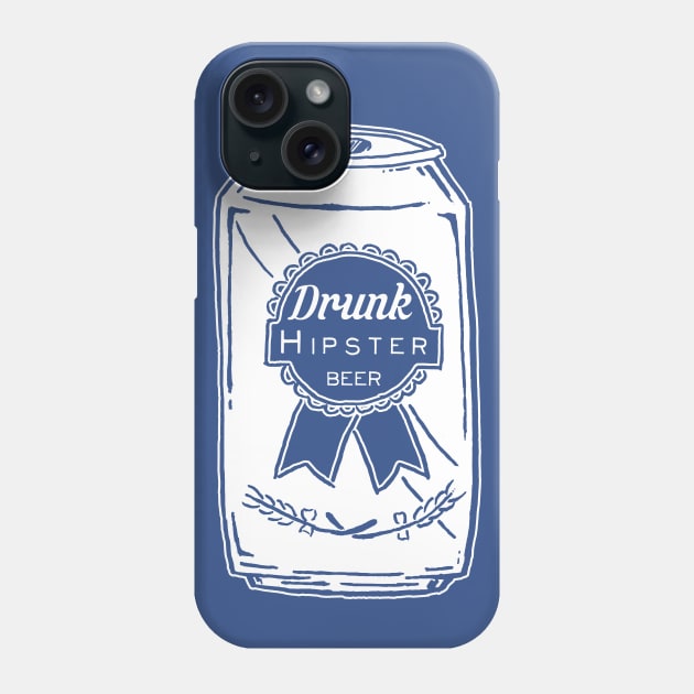 Drunk Hipster Beer Phone Case by UselessRob