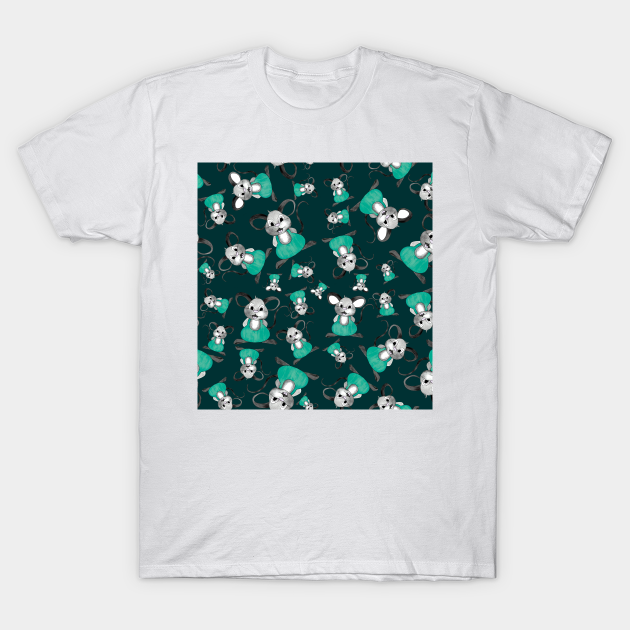 Discover Cute mice pattern - Mouse Print - T-Shirt
