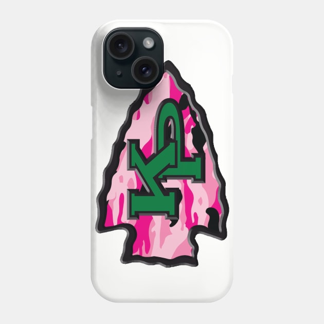 KP Chiefs pink camouflage logo Phone Case by ArmChairQBGraphics