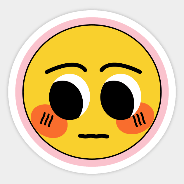 Sad cute little cursed Pou | Sticker