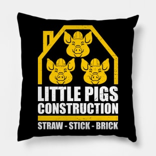 3 Pigs Construction Pillow