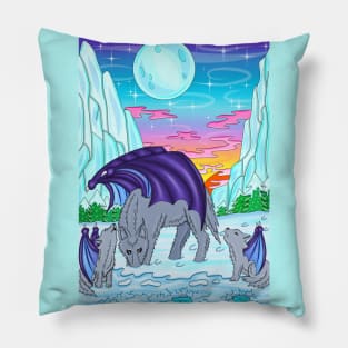 Wolves with wings Pillow