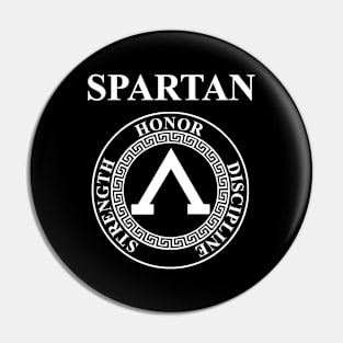 Spartan Shield Virtues of Sparta Lambda Pin