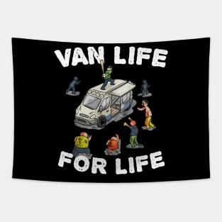 Van Life For Life Zombie Edition Tapestry