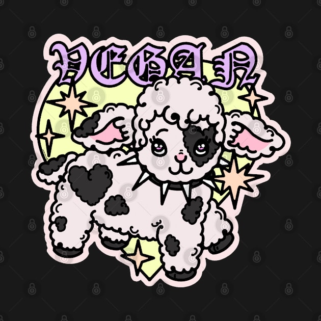 VEGAN cute lamb by chiaraLBart