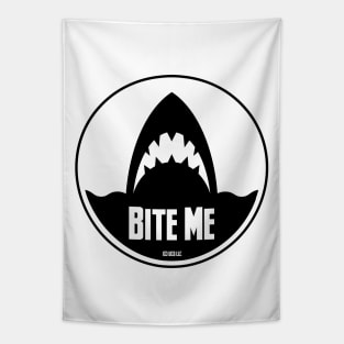 JAWS Movie BITE ME Shark design Tapestry