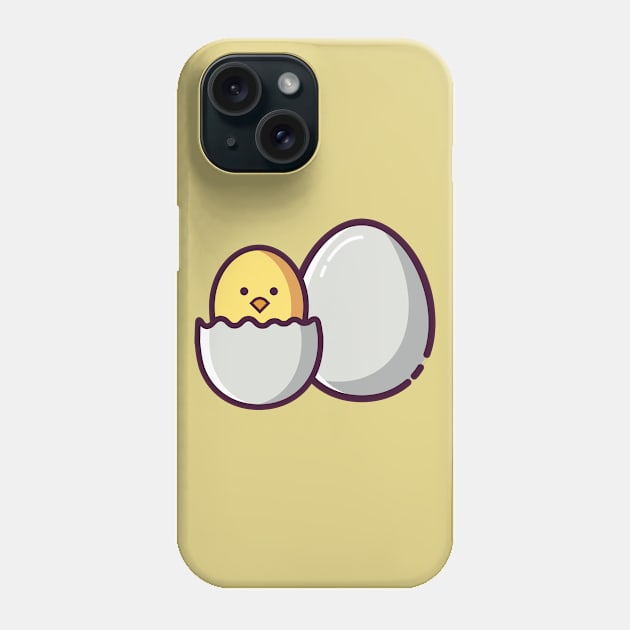 cute chick hatches from the egg Phone Case by derE