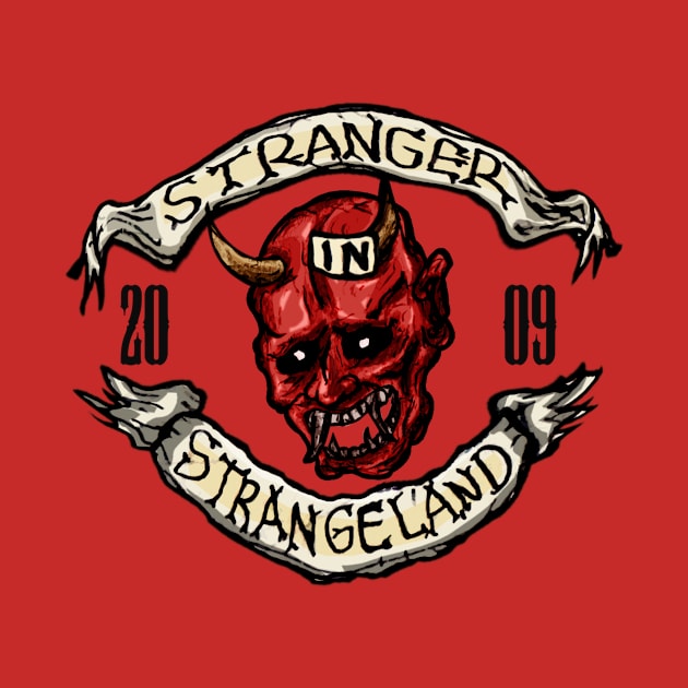 Stranger In Strangeland Logo kabuki mask Version by fixedthor